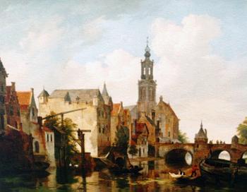 Bartholomeus Johannes Van Hove : Stad aan een rivier